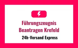 Führungszeugnis Beantragen Krefeld